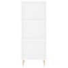 Vidaxl Aparador Alto Madera Contrachapada Blanco 34,5x34x180 Cm