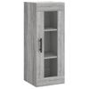 Vidaxl Aparador Alto Madera Contrachapada Gris Sonoma 34,5x34x180 Cm