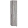 Vidaxl Aparador Alto Madera Contrachapada Gris Sonoma 34,5x34x180 Cm