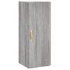 Vidaxl Aparador Alto Madera Contrachapada Gris Sonoma 34,5x34x180 Cm