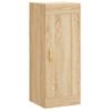 Vidaxl Aparador De Madera Contrachapada Roble Sonoma 34,5x34x180 Cm Marrón