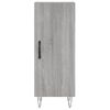 Vidaxl Aparador Alto Madera Contrachapada Gris Sonoma 34,5x34x180 Cm