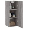 Vidaxl Armario De Pared Madera De Ingeniería Gris Sonoma 34,5x34x90 Cm