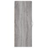 Vidaxl Armario De Pared Madera De Ingeniería Gris Sonoma 34,5x34x90 Cm