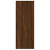 Vidaxl Aparador Alto Madera Contrachapada Roble Marrón 34,5x34x180 Cm