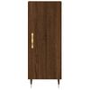 Vidaxl Aparador Alto Madera Contrachapada Roble Marrón 34,5x34x180 Cm