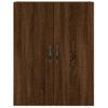 Vidaxl Aparador Alto Madera Contrachapada Marrón Roble 69,5x34x180 Cm