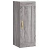 Vidaxl Aparador Alto Madera Contrachapada Gris Sonoma 34,5x34x180 Cm