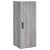 Vidaxl Aparador Alto Madera Contrachapada Gris Sonoma 34,5x34x180 Cm