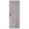 Vidaxl Aparador Alto Madera Contrachapada Gris Sonoma 34,5x34x180 Cm