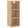 Vidaxl Aparador De Madera Contrachapada Color Roble 34,5x32,5x180 Cm Marrón