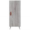 Vidaxl Aparador Alto Madera Contrachapada Gris Sonoma 34,5x34x180 Cm