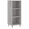 Vidaxl Aparador Alto Madera Contrachapada Gris Sonoma 34,5x32,5x180 Cm