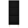 Vidaxl Aparador Alto Madera Contrachapada Negro 34,5x32,5x180 Cm