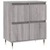 Vidaxl Aparador De Madera Contrachapada Gris Sonoma 60x35x70 Cm