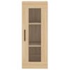 Vidaxl Aparador De Madera Contrachapada Roble Sonoma 34,5x34x180 Cm Marrón