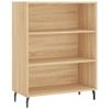 Vidaxl Aparador Alto Madera De Ingeniería Roble Sonoma 69,5x32,5x180cm Marrón