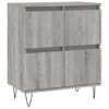 Vidaxl Aparadores 3 Uds Madera Contrachapada Gris Sonoma