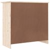 Vidaxl Aparador Alta Madera Maciza De Pino 77x35x73 Cm Marrón