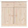 Vidaxl Aparador Alta Madera Maciza De Pino 77x35x73 Cm Marrón