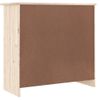 Vidaxl Aparador Alta Madera Maciza De Pino 77x35x73 Cm Marrón