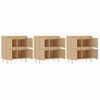 Vidaxl Aparadores 3 Uds Madera Contrachapada Color Roble Sonoma Marrón