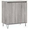 Vidaxl Aparador De Madera Contrachapada Gris Sonoma 60x35x70 Cm