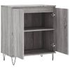 Vidaxl Aparador De Madera Contrachapada Gris Sonoma 60x35x70 Cm