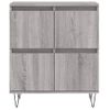 Vidaxl Aparadores 2 Uds Madera Contrachapada Gris Sonoma