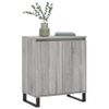 Vidaxl Aparador De Madera Contrachapada Gris Sonoma 60x35x70 Cm