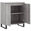 Vidaxl Aparador De Madera Contrachapada Gris Sonoma 60x35x70 Cm