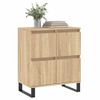 Vidaxl Aparador De Madera Contrachapada Roble Sonoma 60x35x70 Cm Marrón