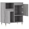 Vidaxl Aparador De Madera Contrachapada Gris Sonoma 60x35x70 Cm