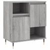 Vidaxl Aparadores 2 Piezas Madera Contrachapada Gris Sonoma