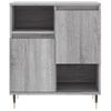 Vidaxl Aparadores 2 Piezas Madera Contrachapada Gris Sonoma