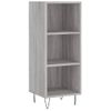 Vidaxl Aparador Alto Madera Contrachapada Gris Sonoma 34,5x32,5x180 Cm