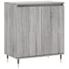 Vidaxl Aparador De Madera Contrachapada Gris Sonoma 60x35x70 Cm