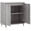 Vidaxl Aparador De Madera Contrachapada Gris Sonoma 60x35x70 Cm