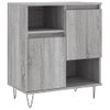 Vidaxl Aparadores 2 Piezas Madera Contrachapada Gris Sonoma