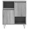 Vidaxl Aparadores 2 Piezas Madera Contrachapada Gris Sonoma