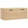 Vidaxl Armario De Pared Madera Ingeniería Roble Sonoma 80x36,5x35 Cm Marrón