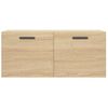 Vidaxl Armario De Pared Madera Ingeniería Roble Sonoma 80x36,5x35 Cm Marrón