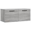 Vidaxl Armario De Pared Madera De Ingeniería Gris Sonoma 80x36,5x35 Cm