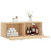 Vidaxl Armario De Pared Madera Ingeniería Roble Sonoma 100x36,5x35 Cm Marrón