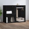 Vidaxl Mueble De Vestidor Madera De Ingeniería Negro 80x40x65 Cm