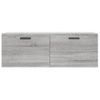 Vidaxl Armario De Pared Madera Ingeniería Gris Sonoma 100x36,5x35 Cm