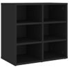 Vidaxl Mueble Zapatero Negro 52,5x30x50 Cm