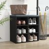 Vidaxl Mueble Zapatero Negro 52,5x30x50 Cm