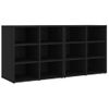 Vidaxl Muebles Zapateros 2 Uds Negro 52,5x30x50 Cm