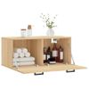 Vidaxl Armario De Pared Madera Ingeniería Roble Sonoma 80x36,5x35 Cm Marrón